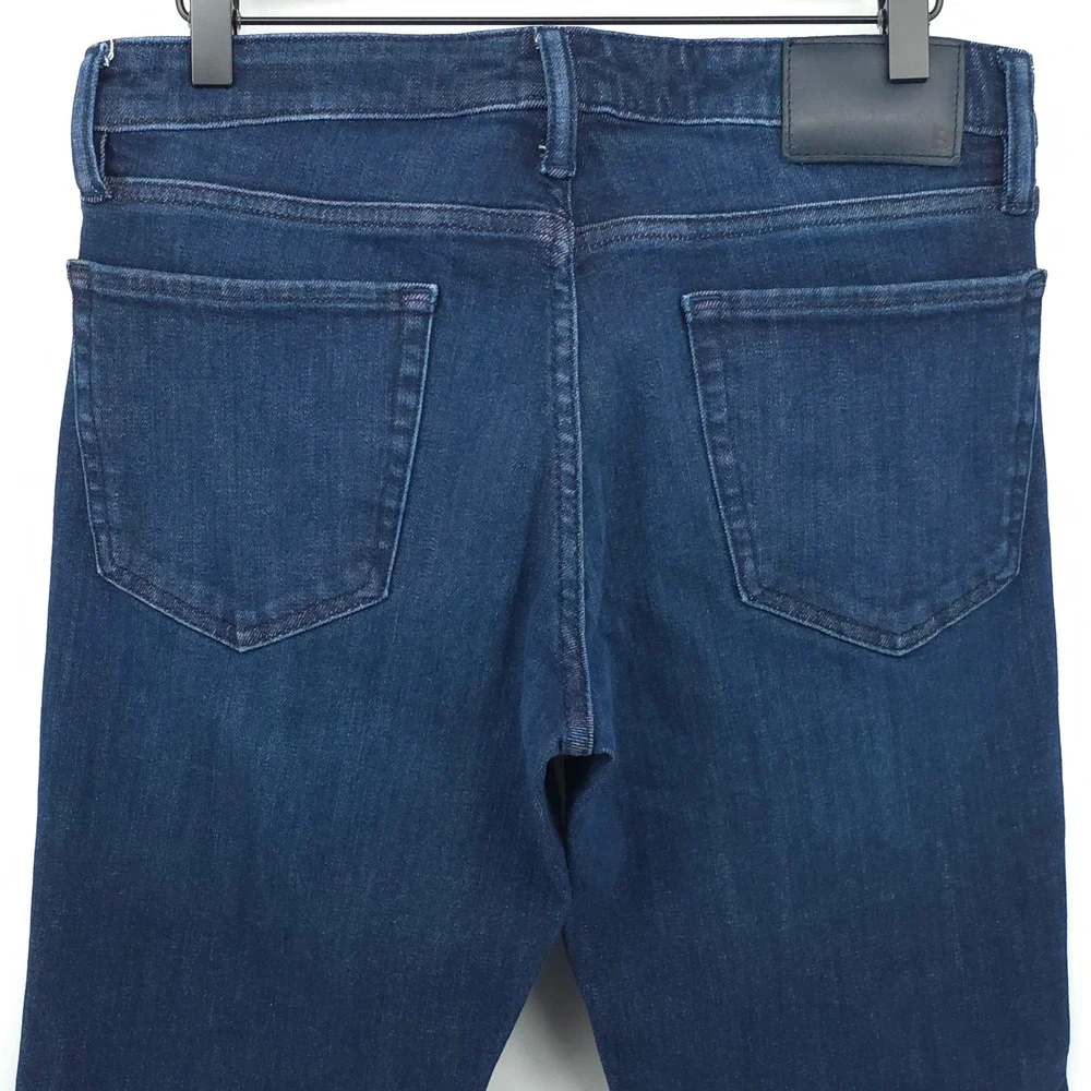 Bonobos Mens Jeans Slim Straight 30x30 Dark Wash Blue Stretch Denim Casual